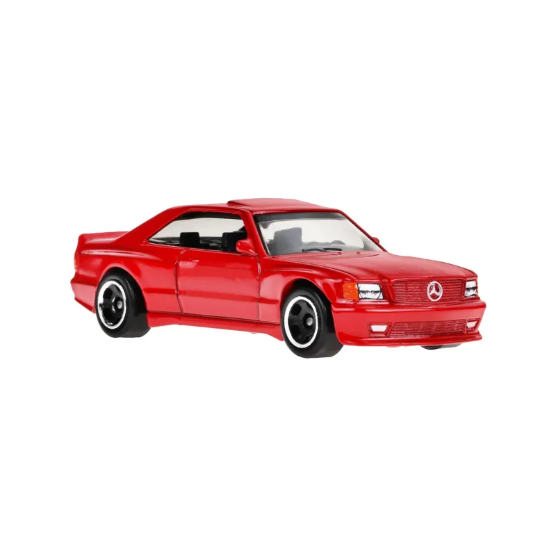 Mașinuță Hot Wheels Mercedes Benz 560 SEC AMG '89, machetă auto, roșu - față