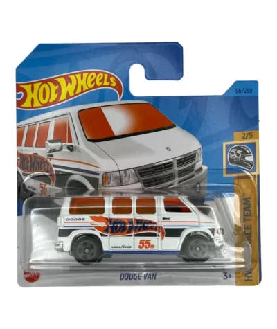 Mașinuță Hot Wheels Dodge Van, machetă auto, alb