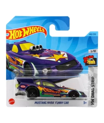 Mașinuță Hot Wheels Ford Mustang NHRA Funny Car, machetă auto, multicolor