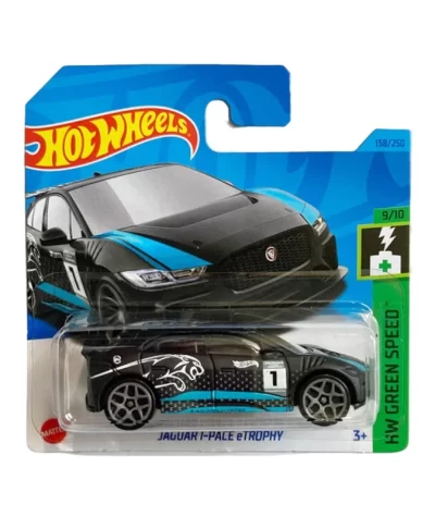 Mașinuță Hot Wheels Jaguar I-Pace eTROPHY, machetă auto, negru