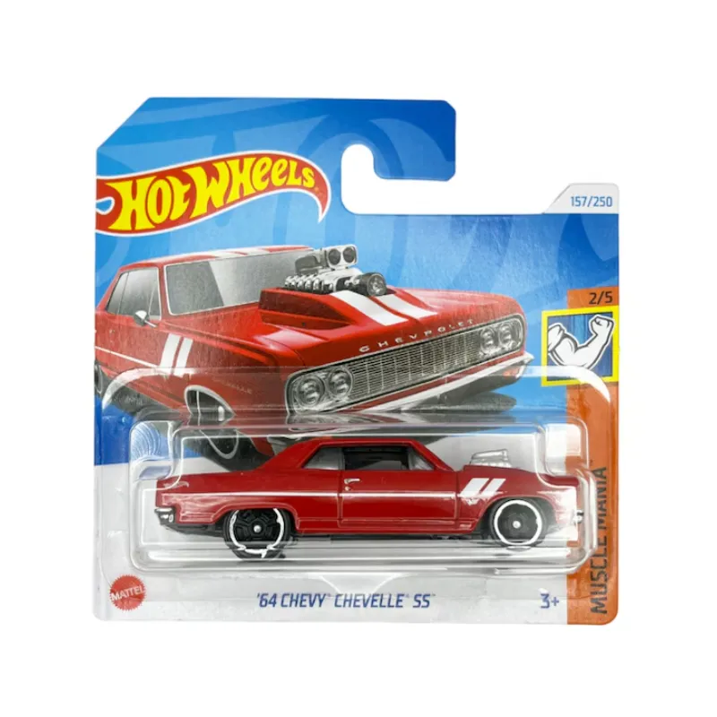 Mașinuță Hot Wheels Chevy Chevelle SS '64, machetă auto, roșu, 1:64 Mașinuță Hot Wheels Chevy Chevelle SS '64, machetă auto, roșu, 1:64