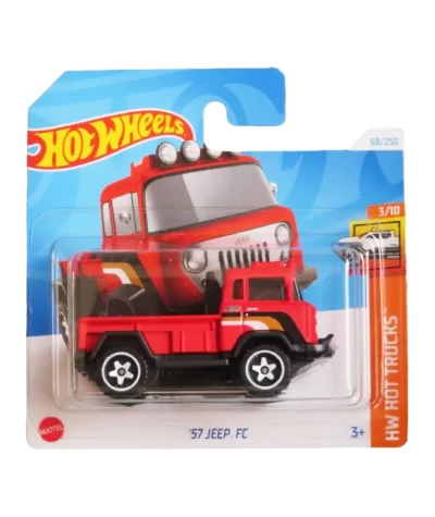 Mașinuță Hot Wheels JEEP FC '57, machetă auto, roșu, 1:64