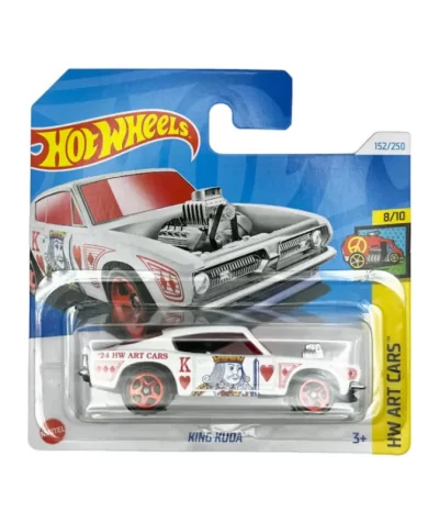 Mașinuță Hot Wheels King Kuda, machetă auto, alb, 1:64