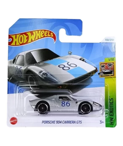 Mașinuță Hot Wheels Porsche 904 Carrera GTS, machetă auto, gri, 1:64