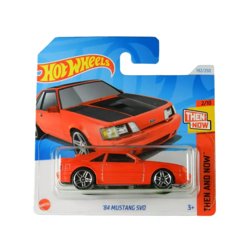 Mașinuță Hot Wheels '84 Mustang SVO, machetă auto, roșu, 1:64