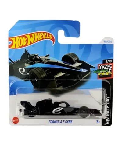 Mașinuță Hot Wheels Formula E GEN3, machetă auto, negru, 1:64