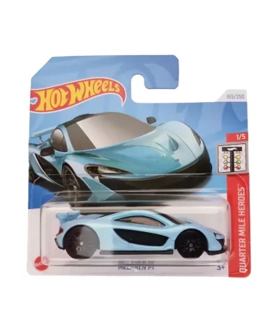 Mașinuță Hot Wheels McLaren P1, machetă auto, albastru, 1:64