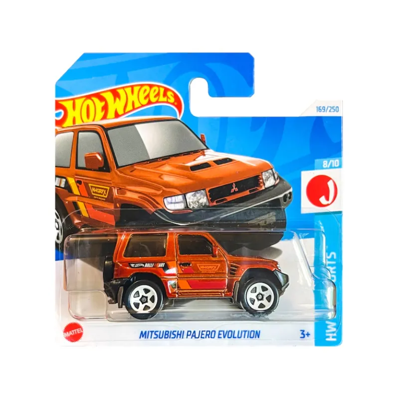 Mașinuță Hot Wheels Mitsubishi Pajero Evolution, machetă auto, portocaliu, 1:64 Mașinuță Hot Wheels Mitsubishi Pajero Evolution, machetă auto, portocaliu, 1:64