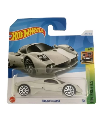Mașinuță Hot Wheels Pagani Utopia, machetă auto, gri, 1:64