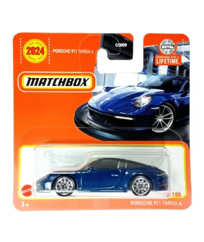 Mașinuță Matchbox Porsche 911 Targa 4, machetă auto, albastru, 1:64