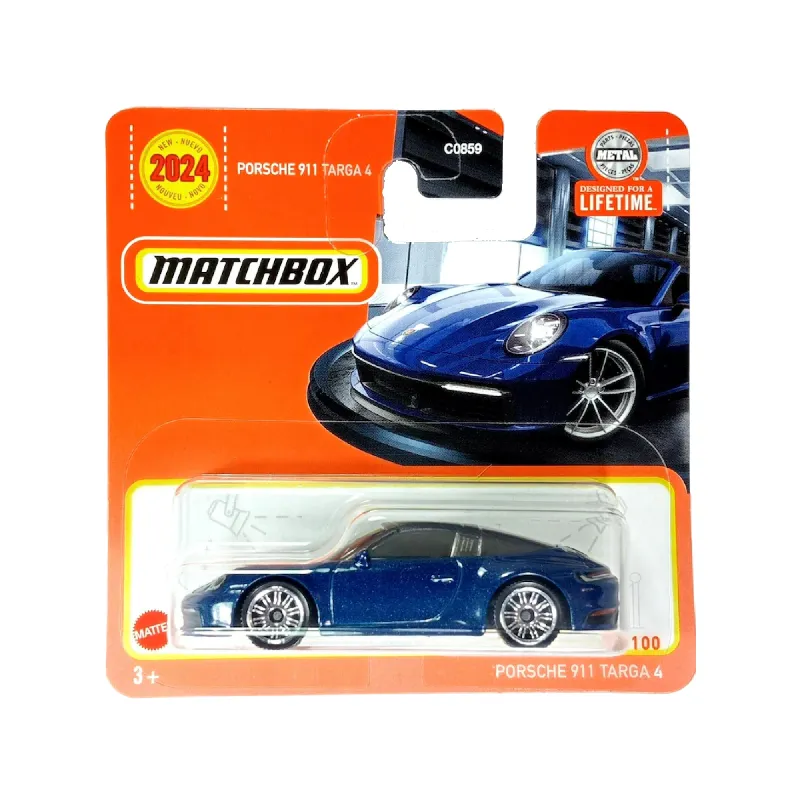 Mașinuță Matchbox Porsche 911 Targa 4, machetă auto, albastru, 1:64 Mașinuță Matchbox Porsche 911 Targa 4, machetă auto, albastru, 1:64