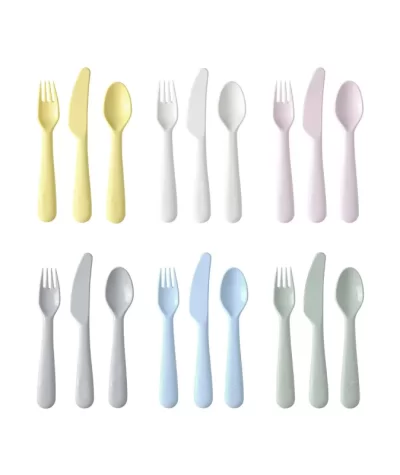 Set 18 tacâmuri colorate pentru copii