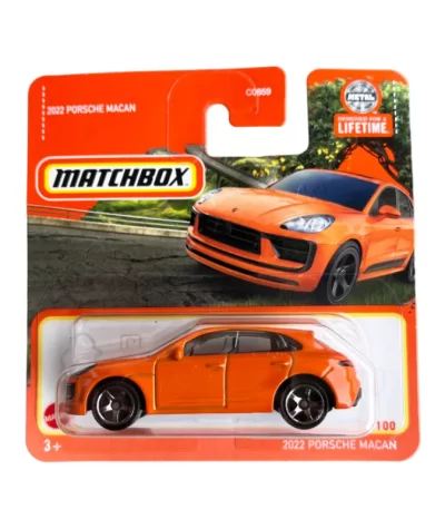 Mașinuță Matchbox Porsche Macan 2022, machetă auto, portocaliu, 1:64
