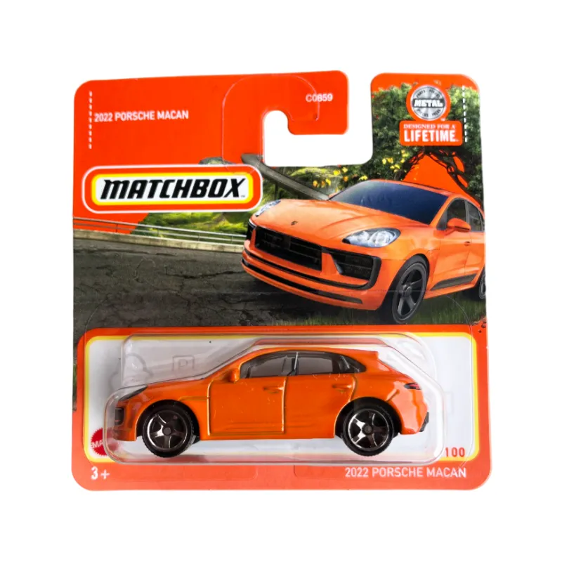 Mașinuță Matchbox Porsche Macan 2022, machetă auto, portocaliu, 1:64 Mașinuță Matchbox Porsche Macan 2022, machetă auto, portocaliu, 1:64