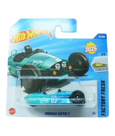 Mașinuță Hot Wheels Morgan Super 3, machetă auto, albastru, 1:64