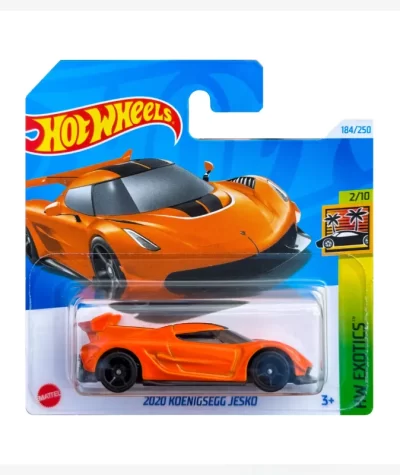 Mașinuță Hot Wheels 2020 Koenigsegg Jesko, machetă auto, portocaliu, 1:64