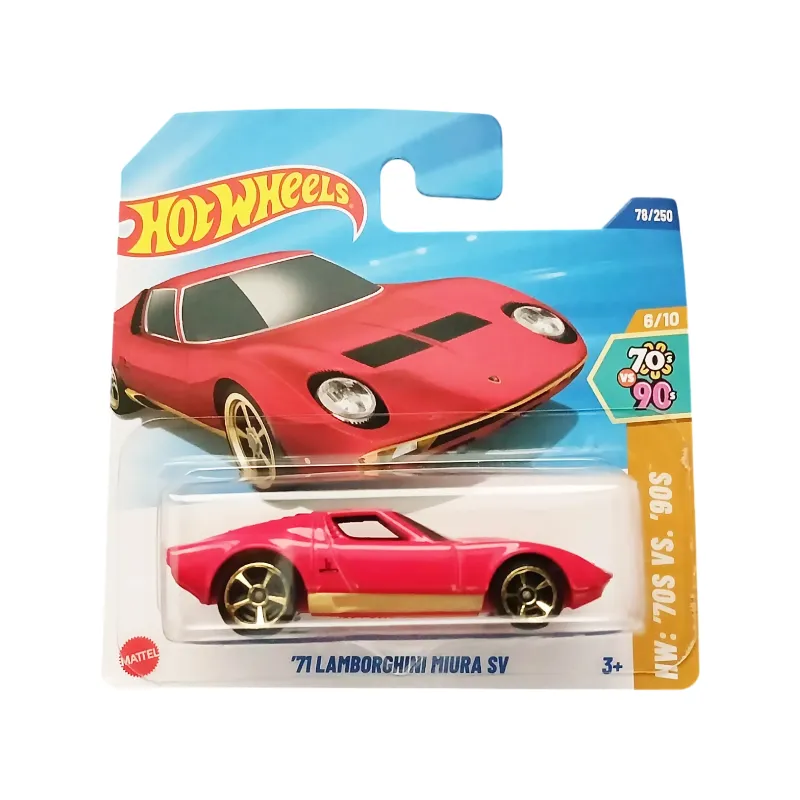 Mașinuță Hot Wheels Lamborghini Miura SV '71, machetă auto, rosu, 1:64