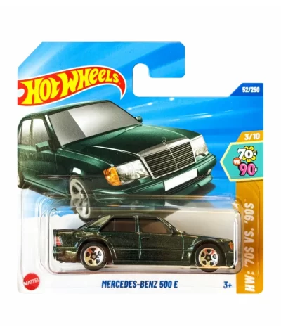 Mașinuță Hot Wheels Mercedes Benz 500 E, machetă auto, verde, 1:64