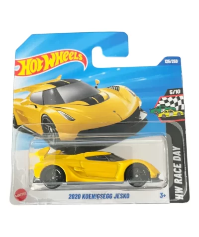 Mașinuță Hot Wheels 2020 Koenigsegg Jesko, machetă auto, galben, 1:64 Mașinuță Hot Wheels 2020 Koenigsegg Jesko, machetă auto, galben, 1:64