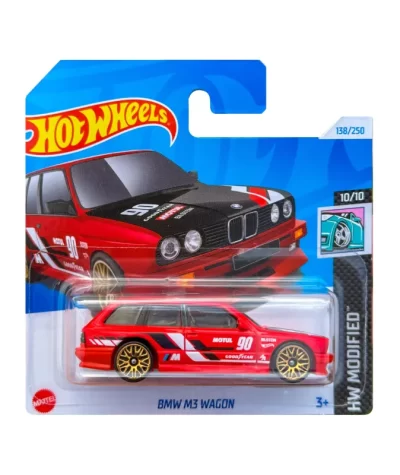 Mașinuță Hot Wheels BMW M3 Wagon, machetă auto, rosu, 1:64
