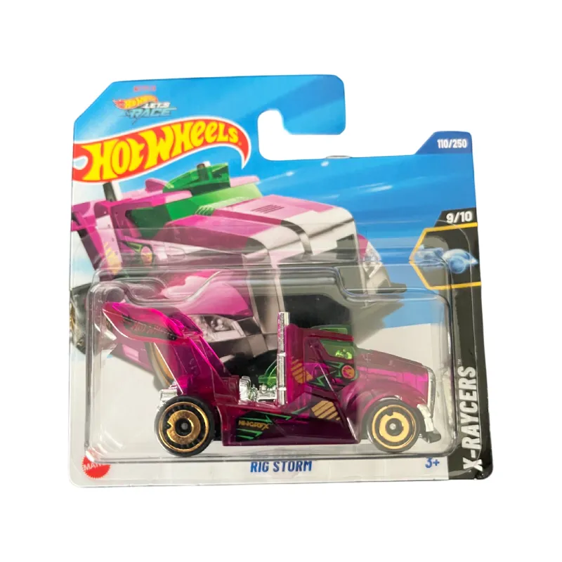 Mașinuță Hot Wheels Rig Storm - Treasure Hunt, machetă auto, mov, 1:64 Mașinuță Hot Wheels Rig Storm - Treasure Hunt, machetă auto, mov, 1:64
