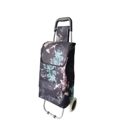 Cărucior piață pliabil, roți EVA, cadru metalic, greutate maxim 30 KG