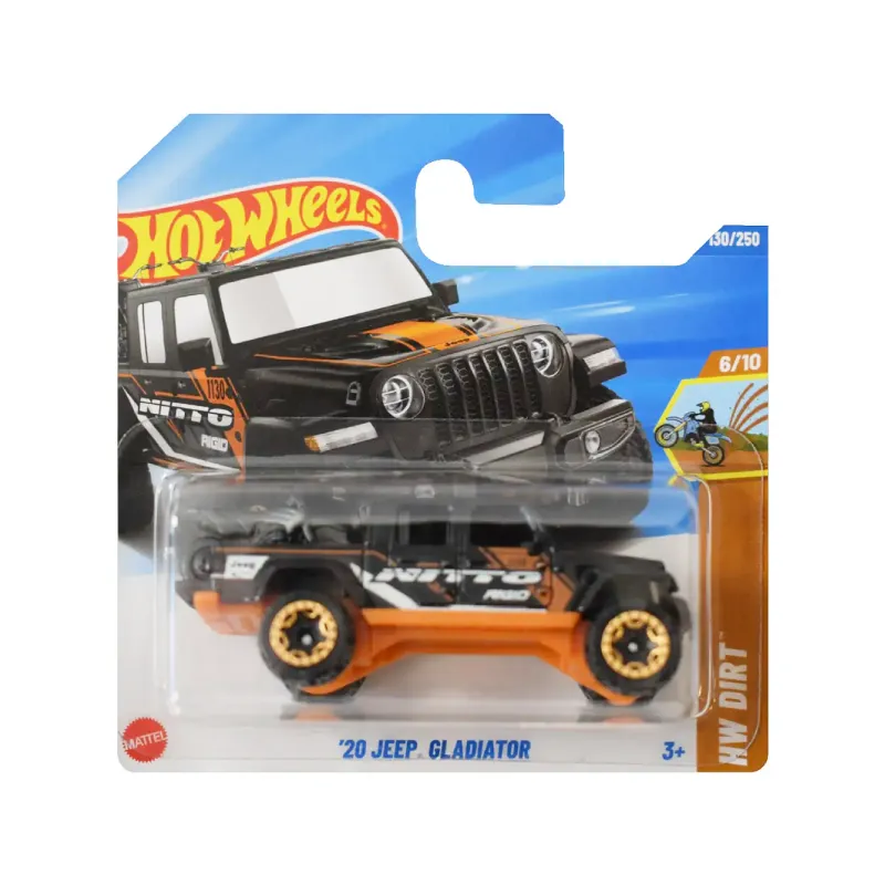 Mașinuță Hot Wheels '20 Jeep Gladiator, machetă auto, negru, 1:64 Mașinuță Hot Wheels '20 Jeep Gladiator, machetă auto, negru, 1:64