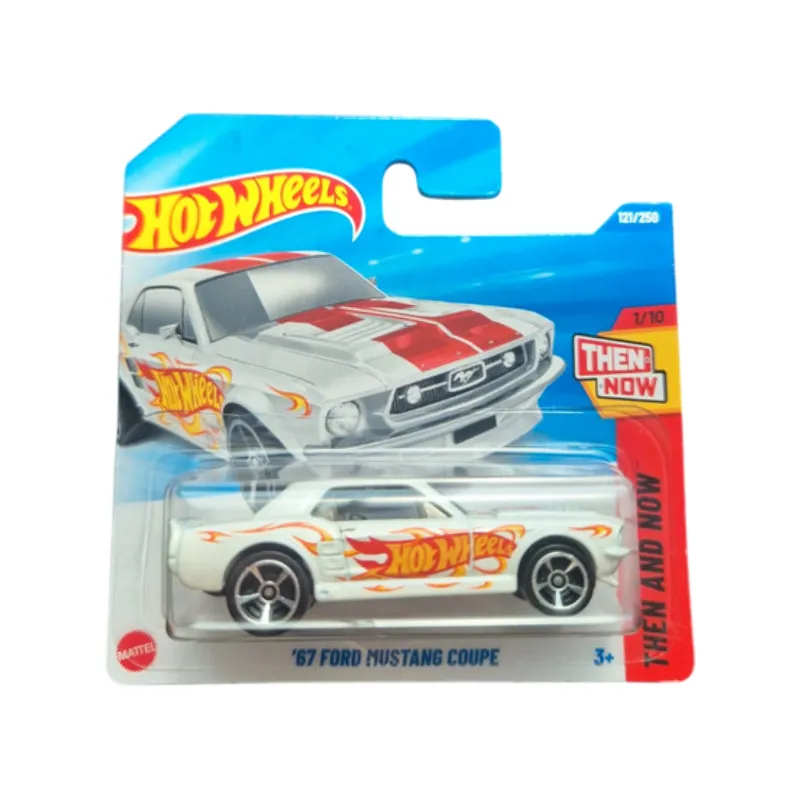 Mașinuță Hot Wheels '67 Ford Mustang Coupe, machetă auto, alb, 1:64 Mașinuță Hot Wheels '67 Ford Mustang Coupe, machetă auto, alb, 1:64