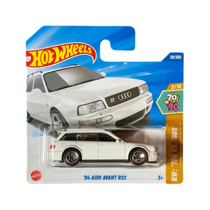 Mașinuță Hot Wheels Audi Avant RS2 ’94, machetă auto, alb, 1:64 Mașinuță Hot Wheels Audi Avant RS2 ’94, machetă auto, alb, 1:64