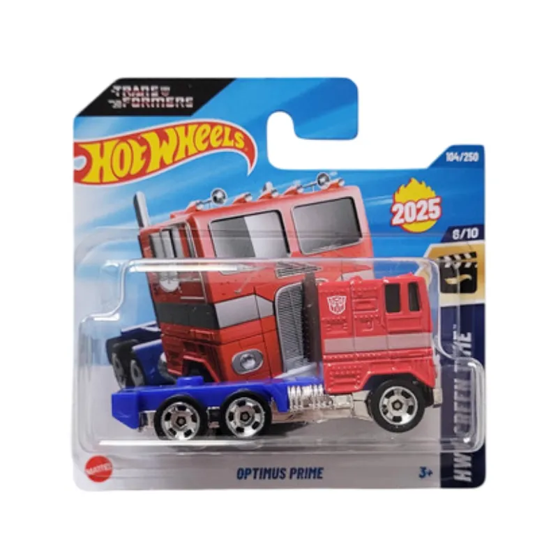 Mașinuță Hot Wheels Optimus Prime, machetă auto, rosu, 1:64 Mașinuță Hot Wheels Optimus Prime, machetă auto, rosu, 1:64