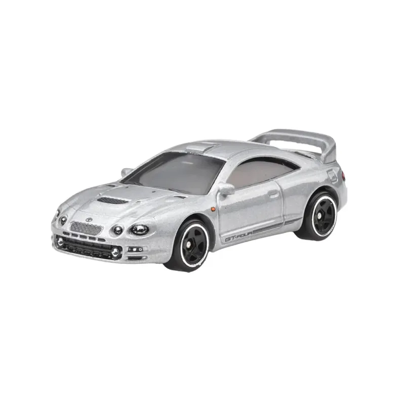 Mașinuță Hot Wheels Toyota Celica GT-Four '95, machetă auto, gri, 1:64 - fata