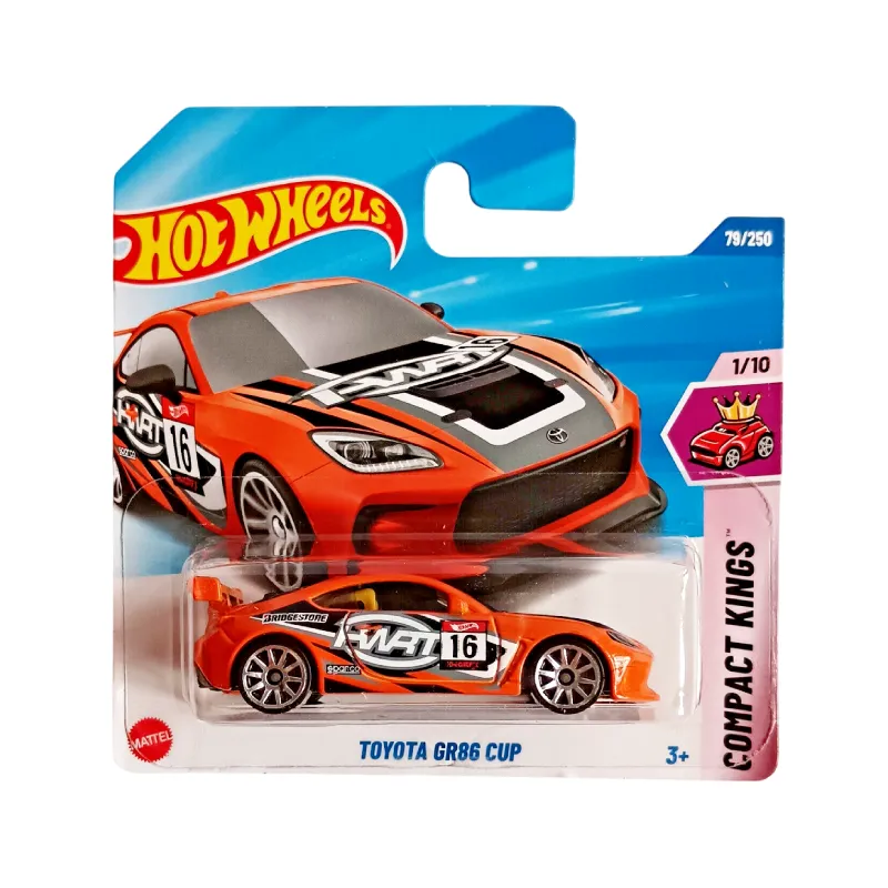 Mașinuță Hot Wheels Toyota GR86 Cup, macheta auto, portocaliu, 1:64 Mașinuță Hot Wheels Toyota GR86 Cup, macheta auto, portocaliu, 1:64