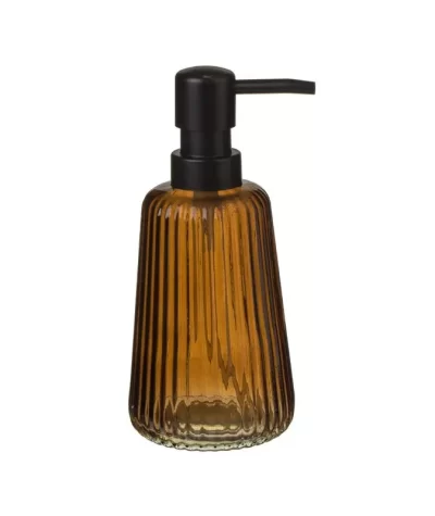 Dozator sapun lichid din sticla, 300 ml, maro