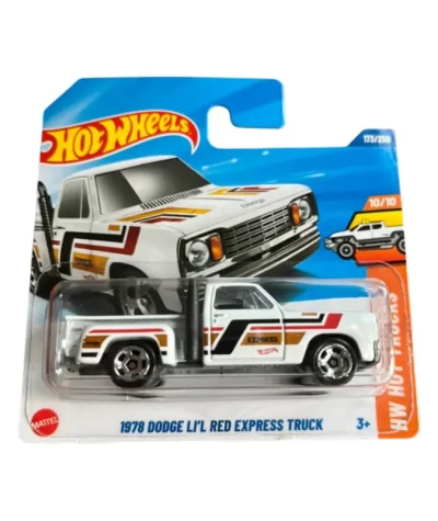 Mașinuță Hot Wheels 1978 Dodge Li'l Red Express Truck, alb, 1:64
