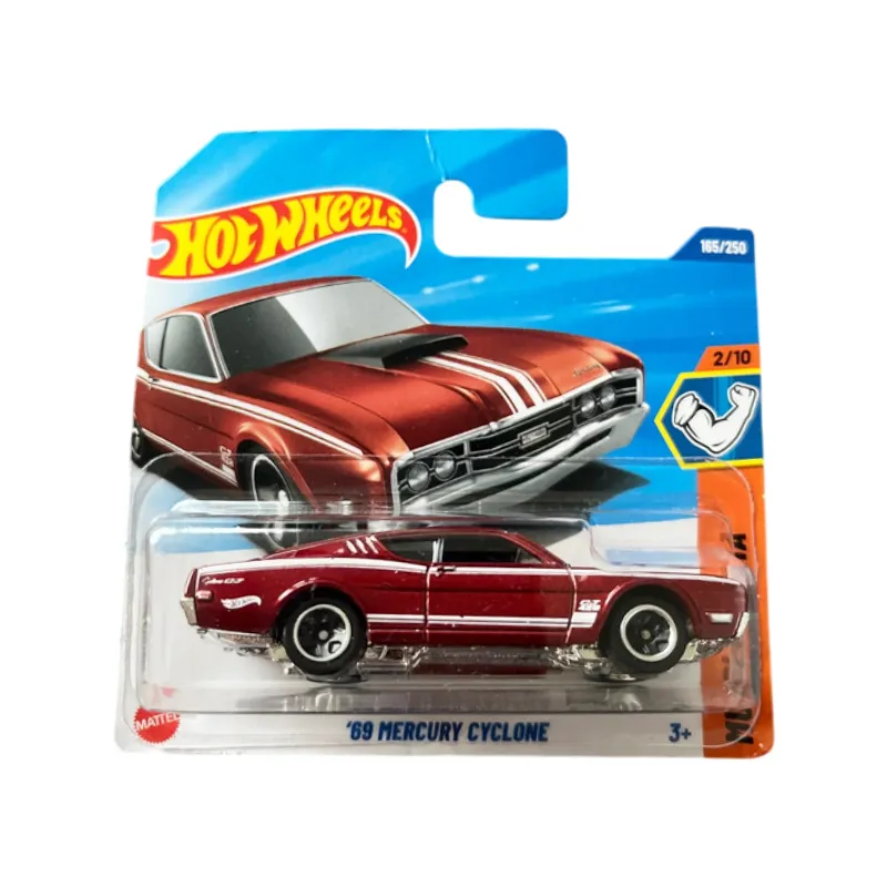 Mașinuță Hot Wheels '69 Mercury Cyclone, rosu, 1:64 Mașinuță Hot Wheels '69 Mercury Cyclone, rosu, 1:64