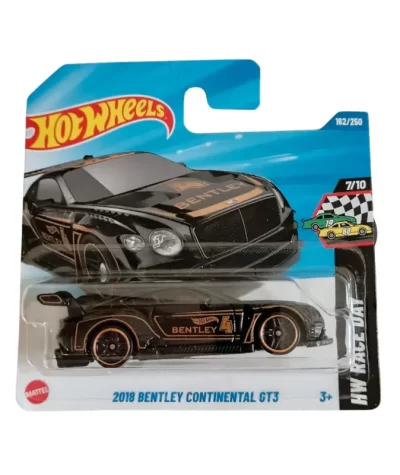 Mașinuță Hot Wheels 2018 Bentley Continental GT3, negru, 1:64