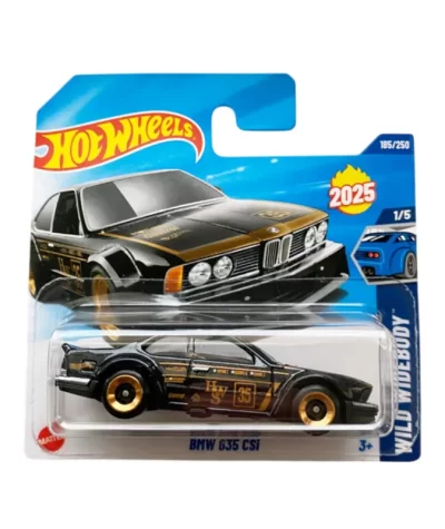 Mașinuță Hot Wheels BMW 635 CSi, negru, 1:64
