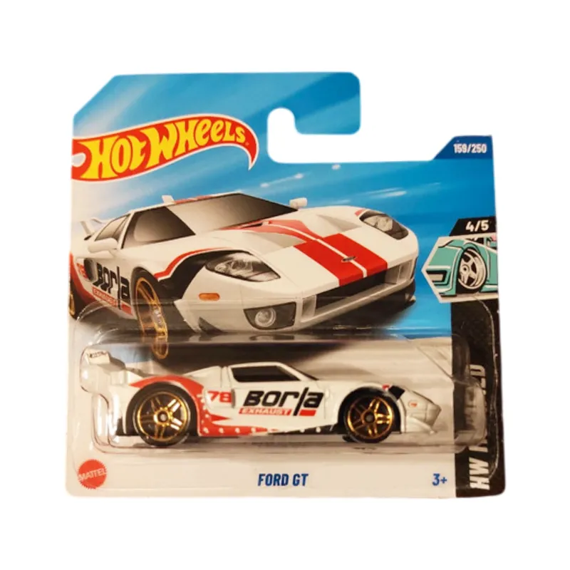 Mașinuță Hot Wheels Ford GT - model 2025, alb, 1:64 Mașinuță Hot Wheels Ford GT - model 2025, alb, 1:64