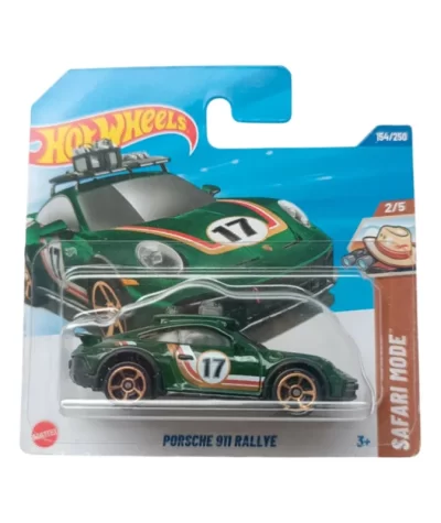 Mașinuță Hot Wheels Porsche 911 Rallye, verde, 1:64
