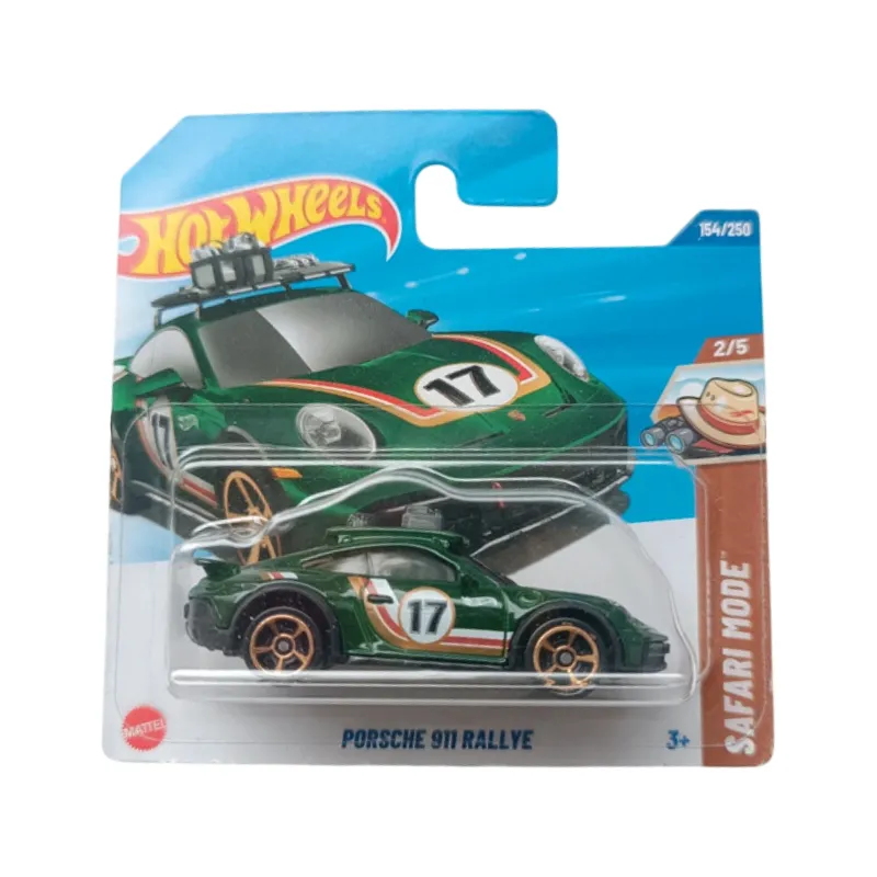 Mașinuță Hot Wheels Porsche 911 Rallye, verde, 1:64 Mașinuță Hot Wheels Porsche 911 Rallye, verde, 1:64