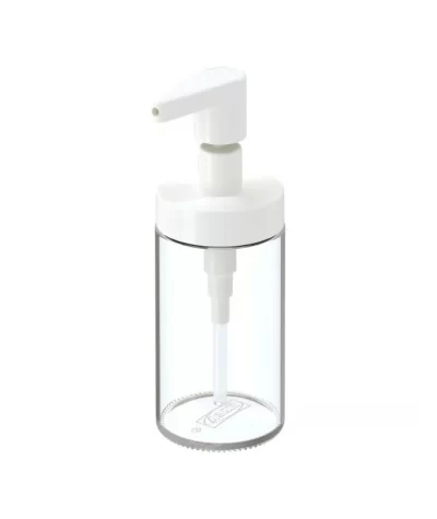 Dozator săpun lichid din sticlă, 200 ml, alb
