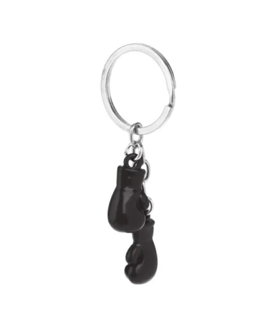 Breloc manusi de box din metal, negru
