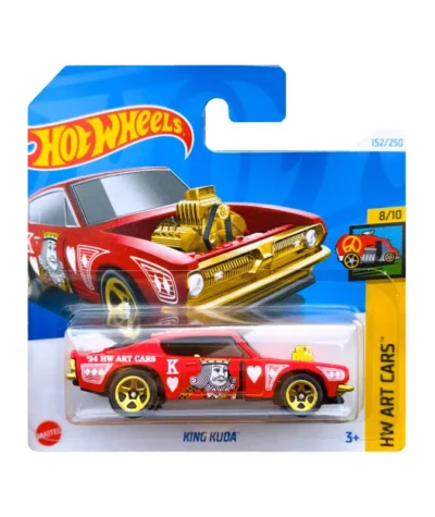 Mașinuță Hot Wheels King Kuda, rosu, scara 1:64