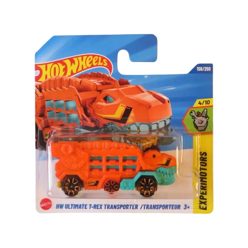 Mașinuță Hot Wheels, HW Ultimate T-Rex Transporter, portocaliu, scara 1:64 Mașinuță Hot Wheels, HW Ultimate T-Rex Transporter, portocaliu, scara 1:64
