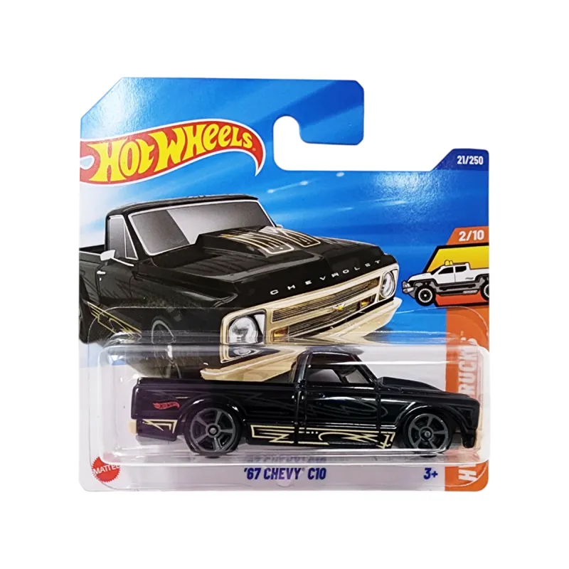 Macheta auto Hot Wheels, Chevy C10 '67, negru, scara 1:64 Macheta auto Hot Wheels, Chevy C10 '67, negru, scara 1:64