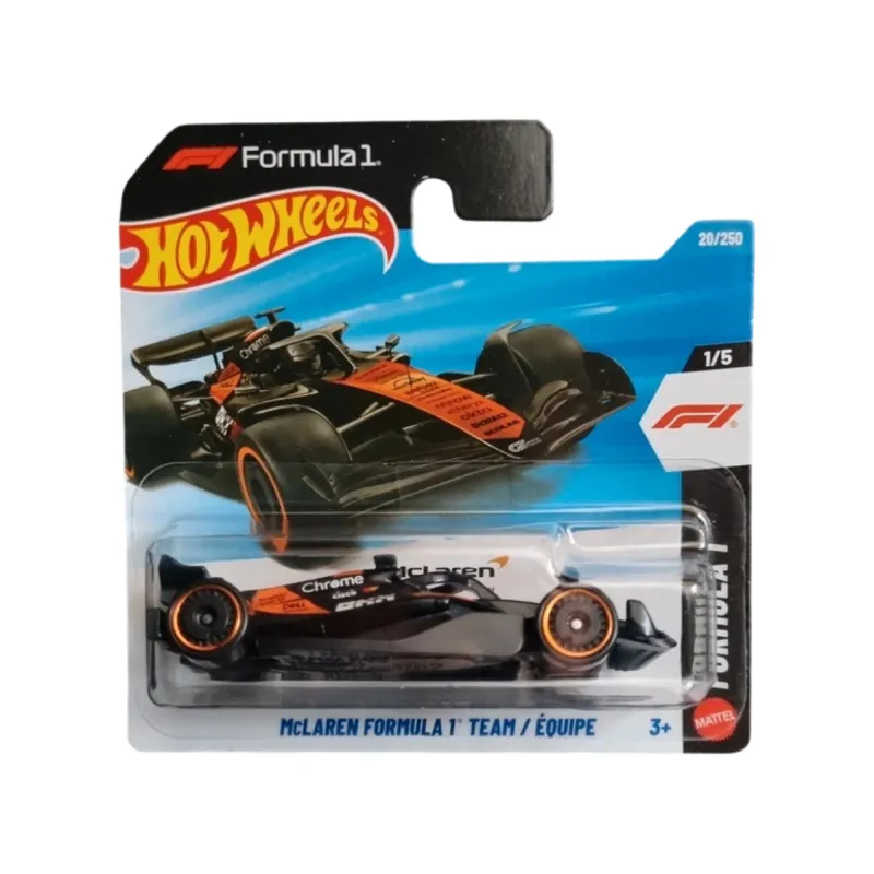 Mașinuță Hot Wheels, McLaren Formula 1 Team, negru, scara 1:64 Mașinuță Hot Wheels, McLaren Formula 1 Team, negru, scara 1:64