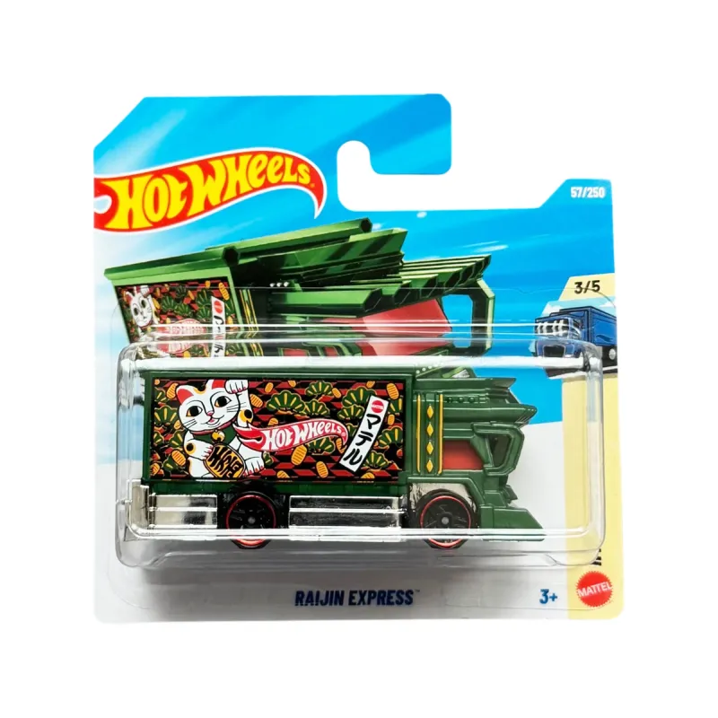 Mașinuță Hot Wheels, Raijin Express, verde, model 2026, scara 1:64 Mașinuță Hot Wheels, Raijin Express, verde, model 2026, scara 1:64