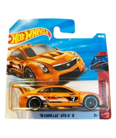 Mașinuță Hot Wheels, '16 Cadillac ATS-V R, portocaliu, 1:64 - model 2026