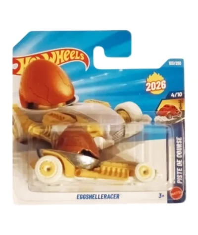 Machetă auto Hot Wheels, EGGSHELLERACER, galben, scara 1:64 – model 2026