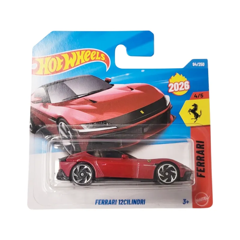 Machetă auto Hot Wheels, Ferrari 12Cilindri, rosu, scara 1:64 – model 2026 Machetă auto Hot Wheels, Ferrari 12Cilindri, rosu, scara 1:64 – model 2026